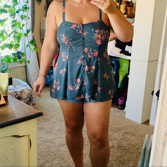 torrid Tops - Torrid floral fit and flare tank top size 0(12)